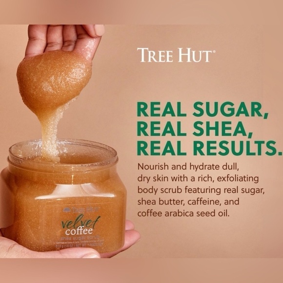 Tree Hut Shea Sugar Scrub Velvet Coffee Nwt - Picture 4 of 10